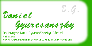 daniel gyurcsanszky business card